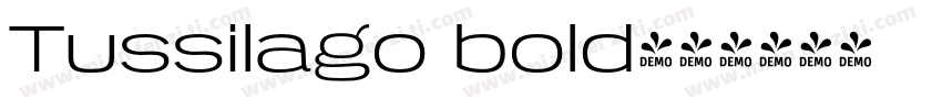 Tussilago bold字体转换